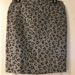 Ann Taylor Animal Print Skirt